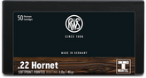RWS .22 HORNET SOFT POINTED HUNTING 46G