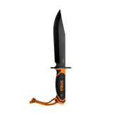 Spika Command Bowie Knife 8.5 420 Steel Blade Rubberized Synthetic Handle