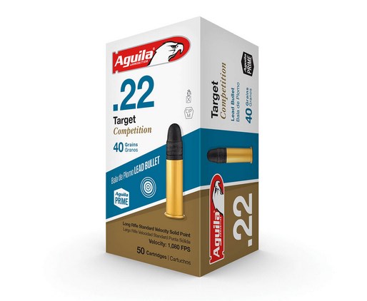 Aguila .22LR Target 40g STD Lead SP 1080FPS- 50 Box