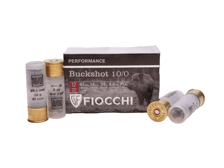 FIOCCHI 12G BUCKSHOT SG 28GM 9PELLET 8MMSHOT