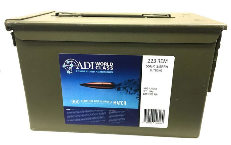 ADI WORLD CLASS .223 55GR SIERRA Blitzking [Sz:900]